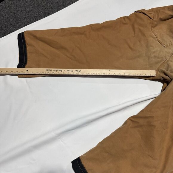 Walls Bib Overalls Men's XL Short Insulated Lined Canvas Duck - Picture 5 of 11